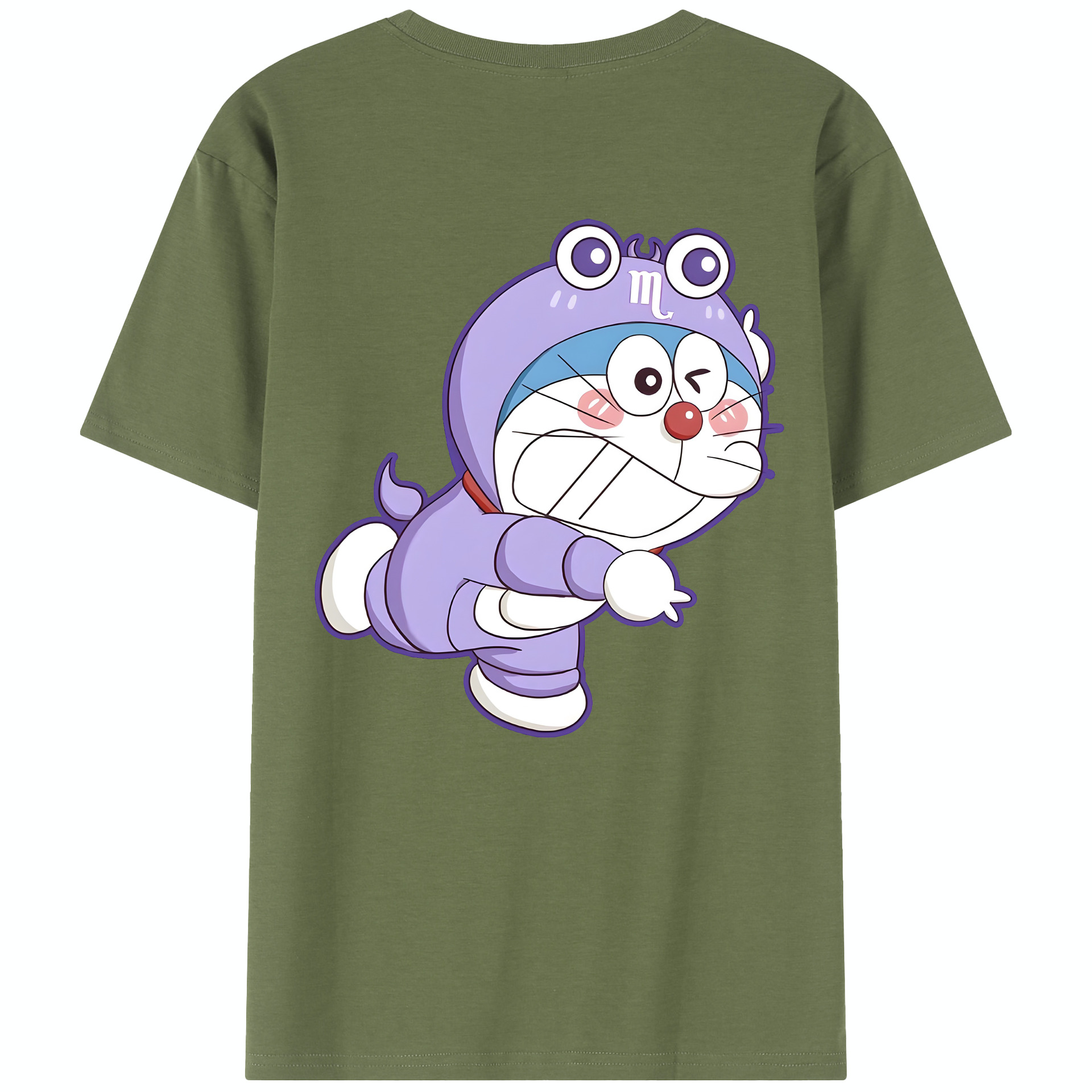 （画像用） ドラえもん Doraemon 綿100％半袖Tシャツ（背面プリント）